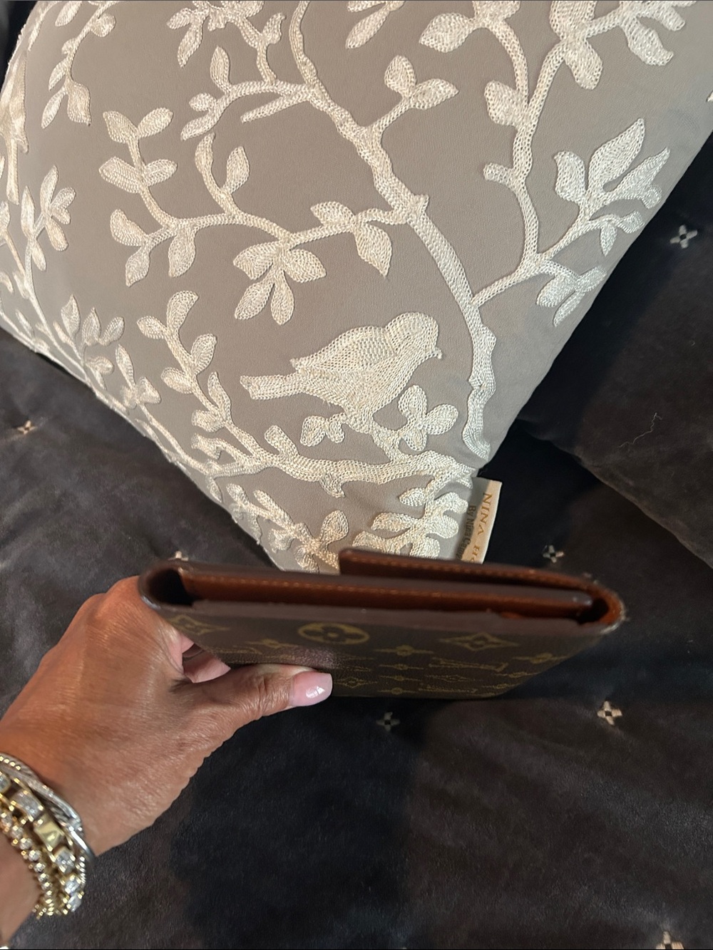 Louis Vuitton Monogram Canvas Brown and Gold Snap Wallet - Picture 4 of 10